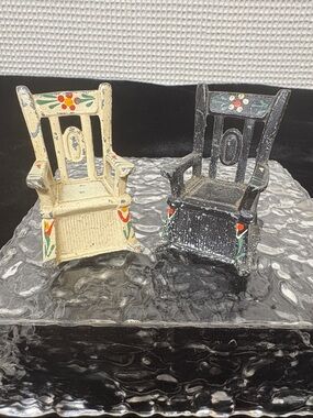 Rocking chair salt and pepper shakers